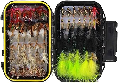 Lilureena 12 PCS Fly Fishing Flies Kit Fly Lure Butterfly for Trout Bass Salmon Saltwater Freshwater - BeesActive Australia