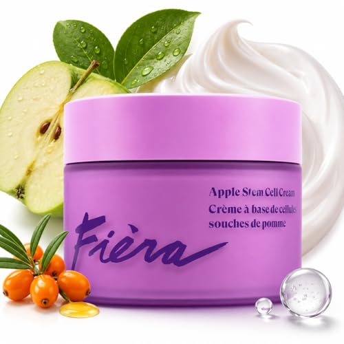 FIÈRA 24-Hour Rejuvenating Face Cream with Apple Stem Cells - Anti-Aging Moisturizer for Mature Skin, Day & Night Hydration, Improves Skin Tone, Texture, and Elasticity - 1.69 FL. OZ. / 50 ML 1-pack