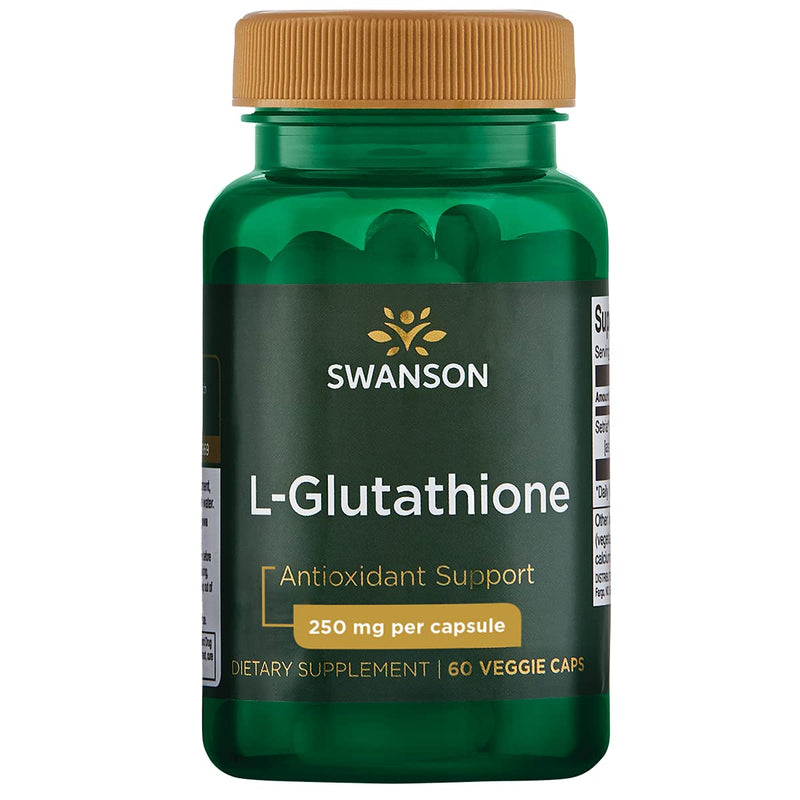 Swanson Ultra L-Glutathione 250 mg, 60 Veg Capsules | Features Setria Glutathione to Increase Glutathione Levels, Supports Healthy Detoxification and Immune Health, Antioxidant