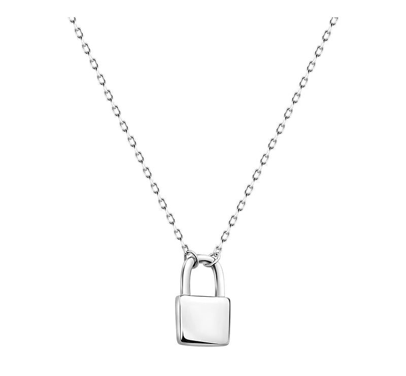 Sofia Milani - Women's Necklace 925 Silver - Lock Pendant - 50373 - BeesActive Australia