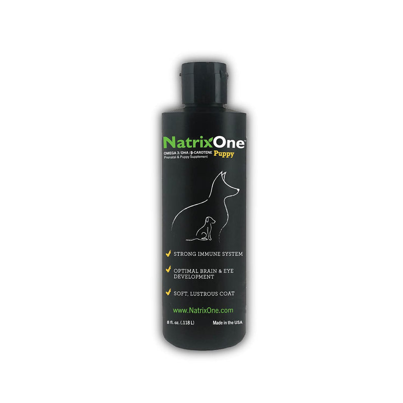 Omega 3 for Puppies 8 oz - Immune System and Cognitive Development Booster - All-Natural Skin and Coat Supplement - Made with Camelina Oil by NatrixOne - PawsPlanet Australia
