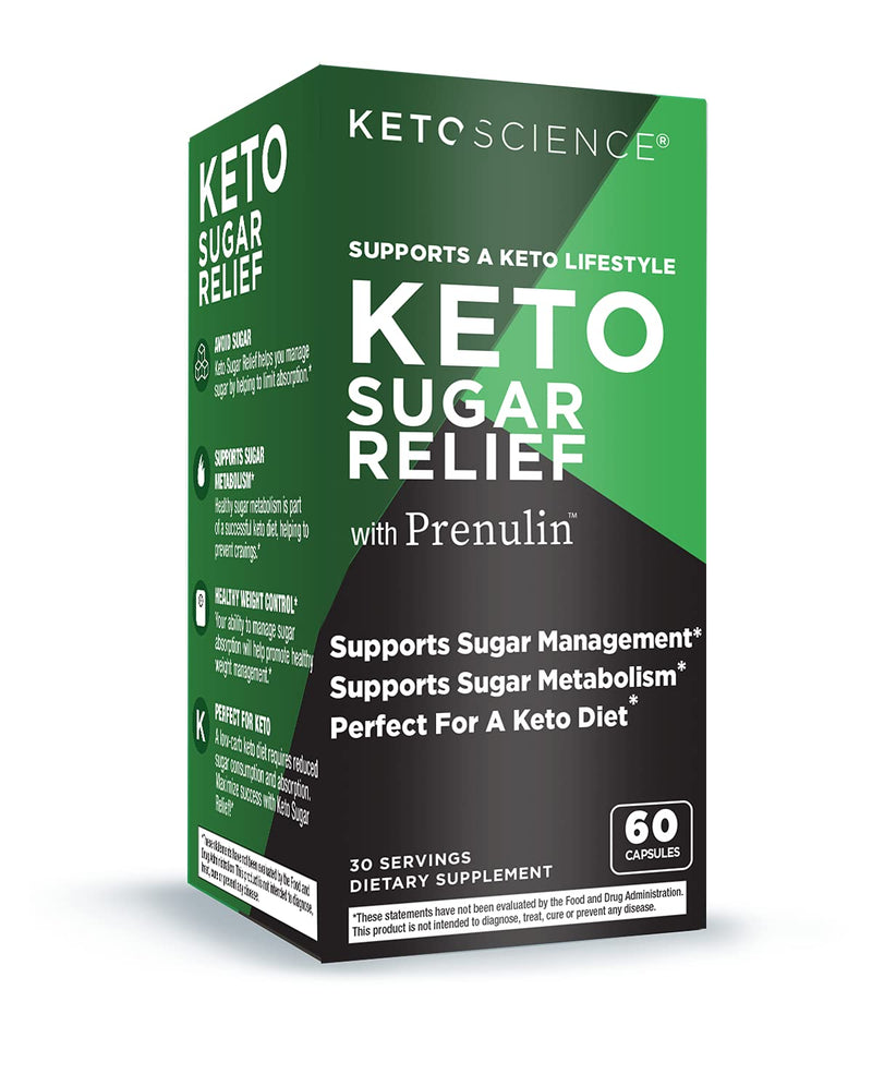 Keto Science Keto Sugar Relief, Supports Sugar Management, Promotes Sugar Metabolism, Perfect For Keto, 30 Servings, Green - BeesActive Australia