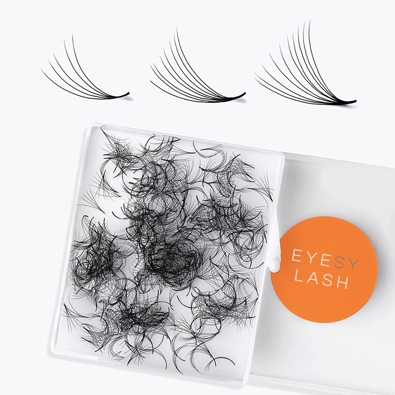 500 Promade Fans | 5D 0.07 Size 12mm Curl D | Eyesy Eyelash Extension Premade Lashes Volume Lash Extensions Pro Made Fans Eyelash Extensions Pestanas Pelo A Pelo False Eyelashes 5D 0.07 D 12 mm - BeesActive Australia
