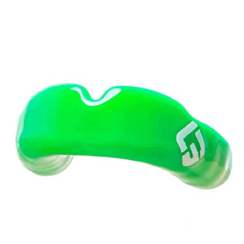 GuardLab APEX Mouthguard w/Case | Football, Basketball, Boxing, Wrestling, Soccer, Karate, Hockey, MMA | Adult & Youth | Pre-Indented for a Precise Fit (Green, Large) Green