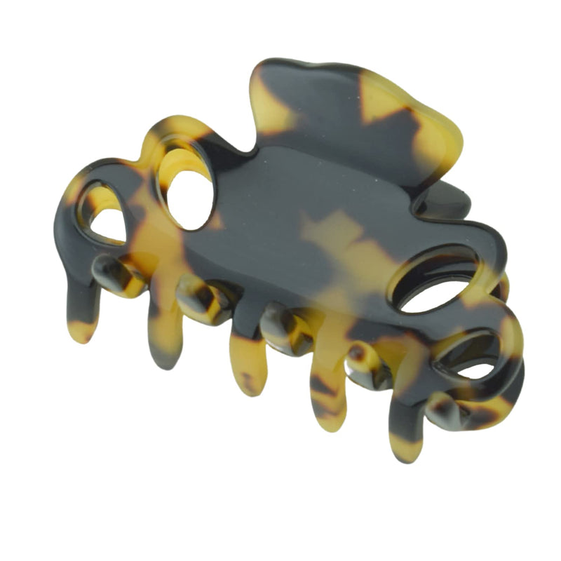 French Amie Orchids Small 2" Tokyo Handmade Cellulose Acetate Flexible Jaw No Slip Grip Covered Spring Hair Claw Clip Clamp Clutcher for Women and Girls, Made in France (Tokyo) - BeesActive Australia