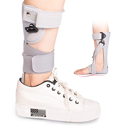 Medical Afo Foot Drop Brace Splint Ankle Foot Orthosis AFO Walking with Shoes or Sleeping for Men Women Stroke Hemiplegia Foot Drop Postural Correction Brace （Medium-Left） Medium-Left