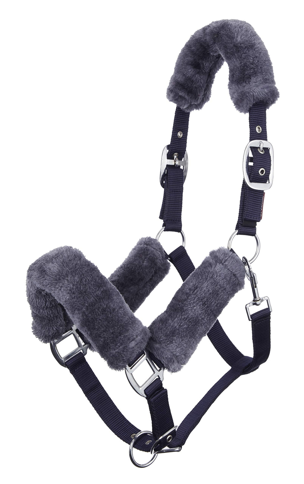 LeMieux Comfort Headcollars & Ropes X-Full Navy/Grey - BeesActive Australia