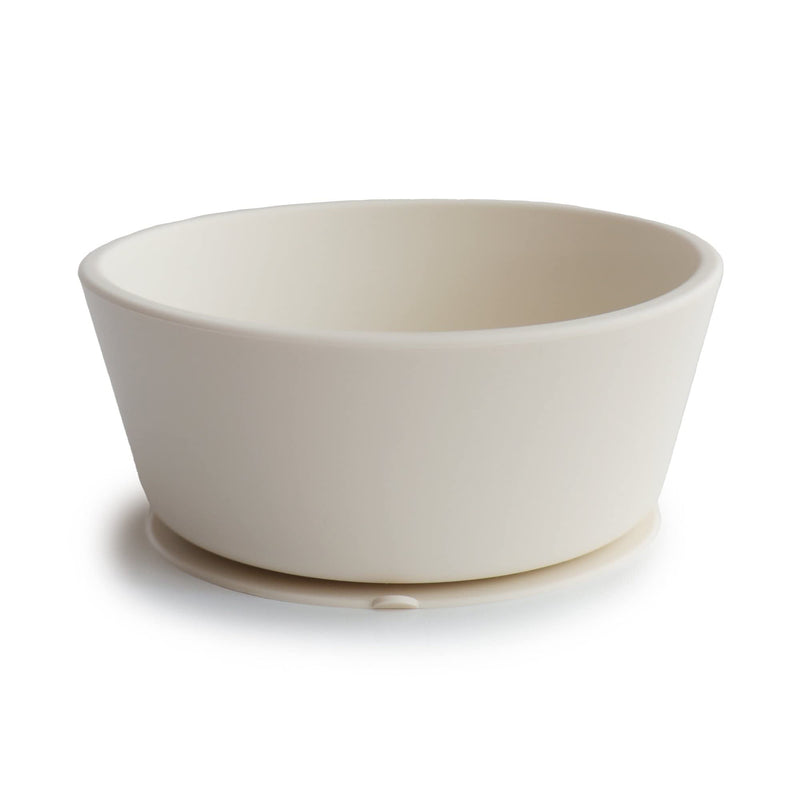 mushie Silicone Suction Bowl | BPA-Free Non-Slip Design (Ivory) Ivory - BeesActive Australia