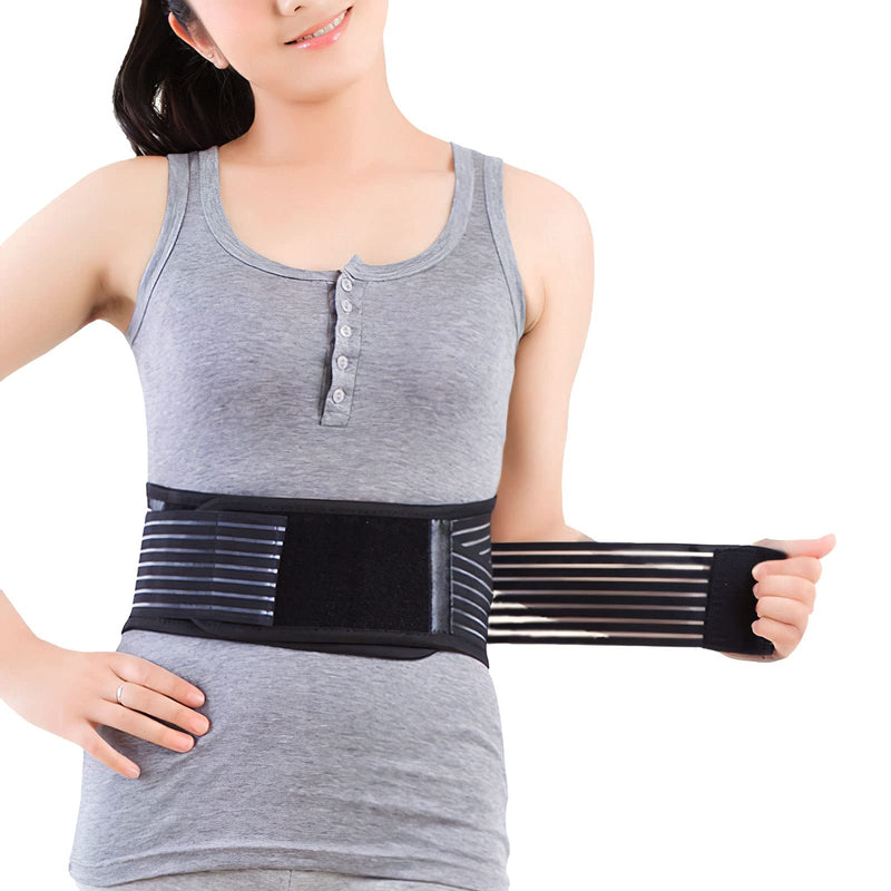 Back Support with Magnet, Tourmaline Magnetic Back Braces for Lower Back Pain Relief, Self Heating & Soothing Back Support Belt, Lumbar Support Belt for Herniated Disc/Sciatica (Large) Large - BeesActive Australia