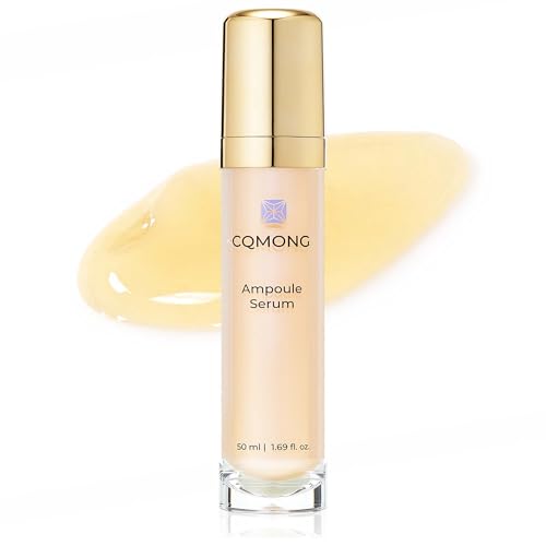 Ampoule Facial Serum 1.69 fl oz for Glowy Skin, Hydrating, Wrinkles, Dark spot, Fleckles & Blemish/Hyaluronic Acid, Vitamin C, Collagen, Peptide, Niacinamide/Natural Herb Scent/Korean