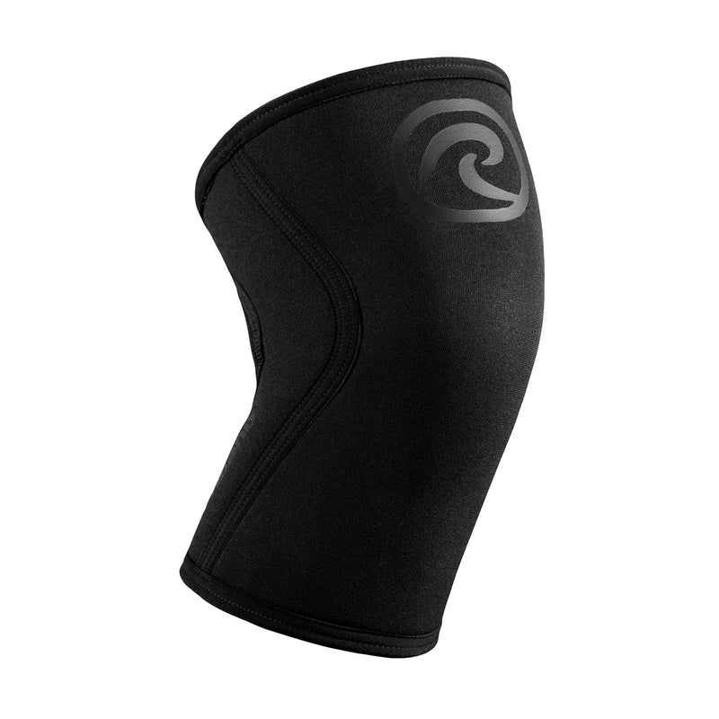 Rehband RX Knee Support for Strength Training & Fitness - 7mm Neoprene Knee Sleeve, Flexible & Non-Slip, Knee Sleeve for Men & Women, Colour:Carbon/Black, Size:Large Large Carbon/Black - 1 Piece - BeesActive Australia