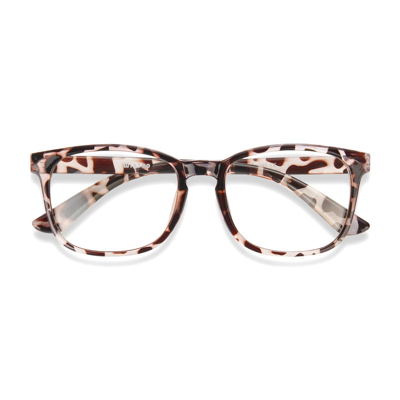 Blue Light Blocking Glasses | Computer Reading/Gaming/TV/Phones Glasses for Men Women | Night Driving UV Glare Glasses * Leopard | Clear - BeesActive Australia