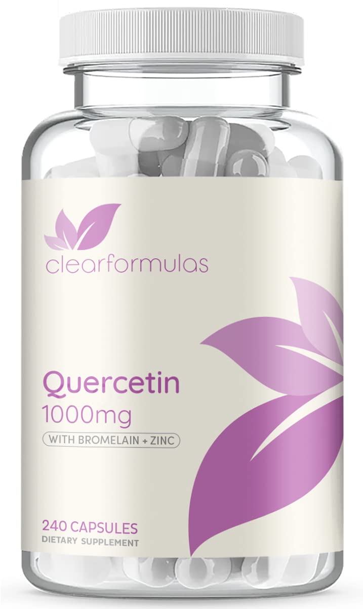 Advanced Zinc Quercetin with Bromelain Formula - Triple Immune Support Quercetin Complex for Daily and Seasonal Immune System Wellness Support - Made in a cGMP American Facility (120 Servings) 240 Count (Pack of 1)
