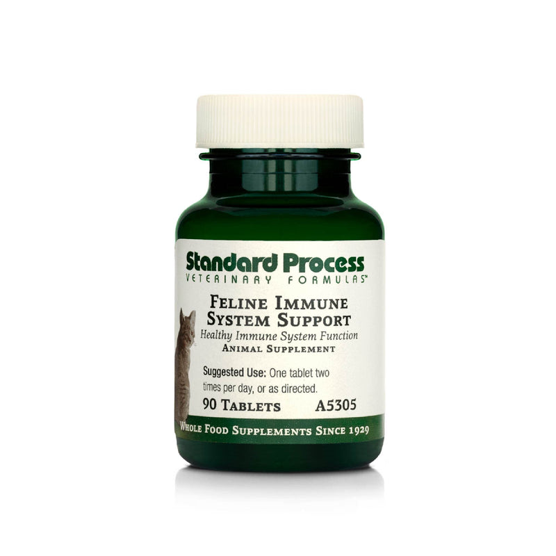 Standard Process Feline Immune System Support - Nutritional Supplement for Feline Immune Health Support - Cat Supplement Tablets to Aid Healthy Immune Cells & Tissue - 90 Tablets - BeesActive Australia