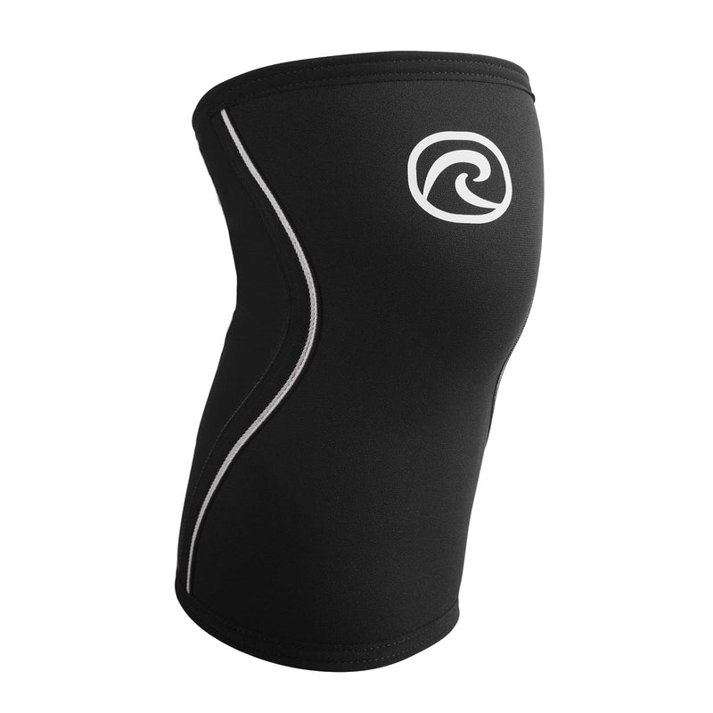 Rehband 5mm knee sleeve support for Cross Fit & heavy training, compression neoprene knee sleeve, feel stronger + more secure while workout, Colour:Black, Size:S Small Black - 1 Piece - BeesActive Australia