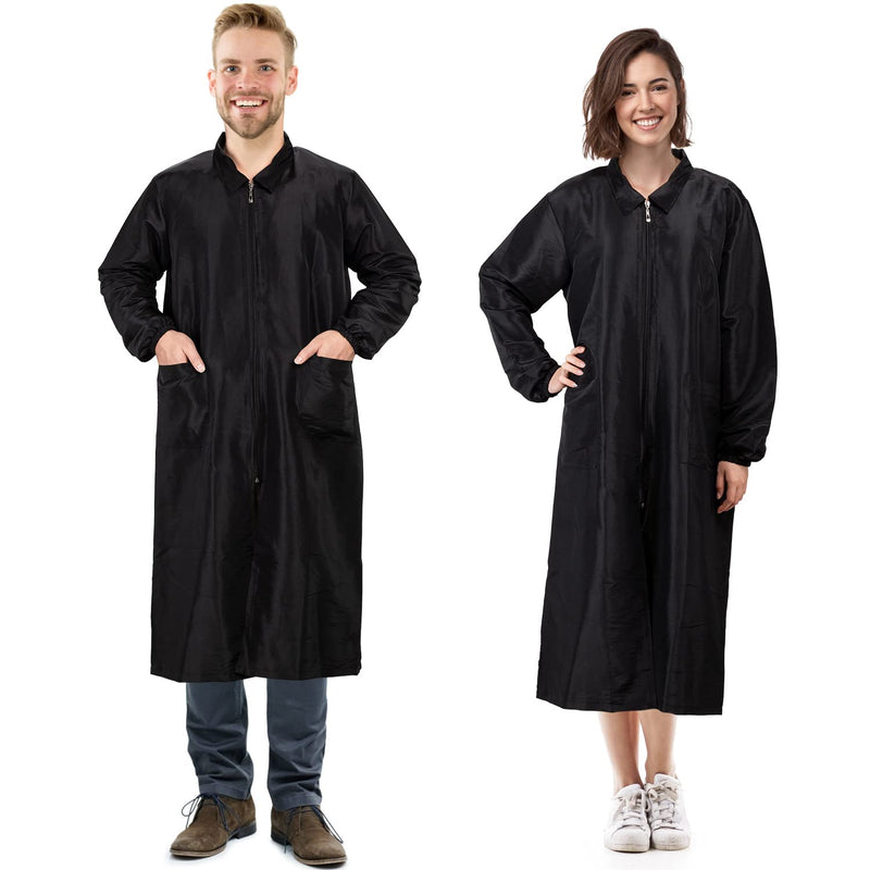 Noverlife Long Length Pet Grooming Workwear with Pockets, Lightweight Anti Static Hairdresser Smock Barber Jacket Medium Long Sleeves - BeesActive Australia