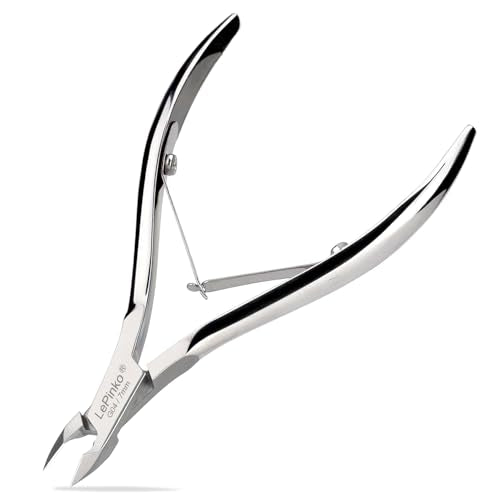 LePinko Professional Cuticle Trimmer Kit, 7mm Jaw 7mm Jaw - Silver