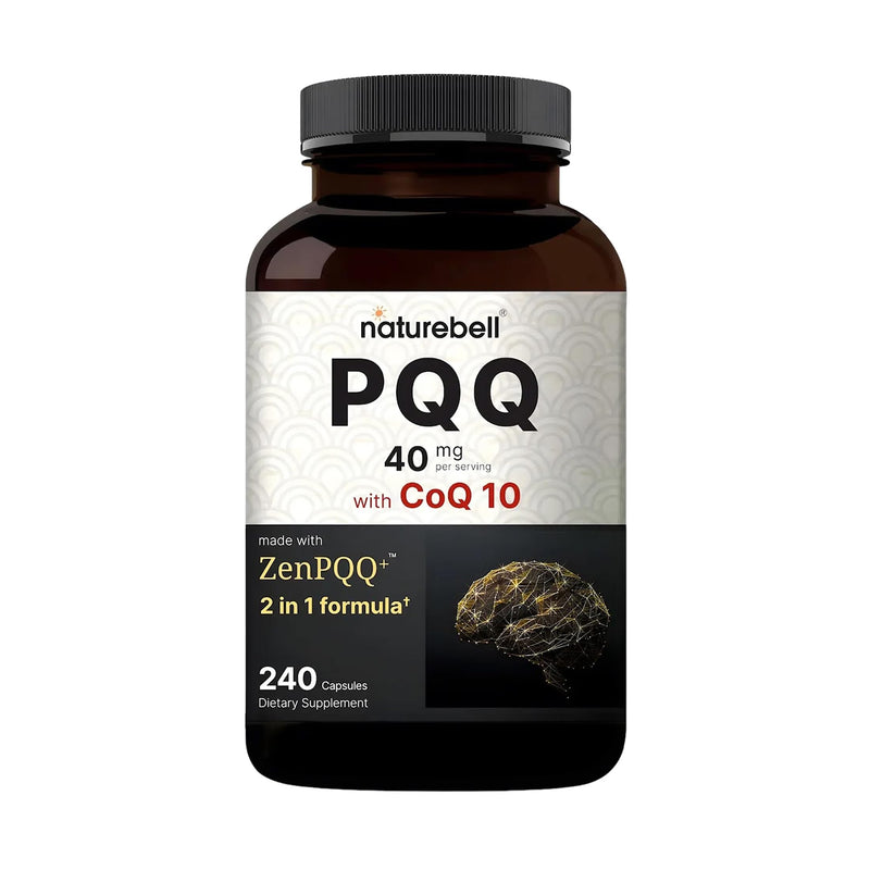 NatureBell PQQ 40mg with CoQ10 10mg, 240 Capsules
