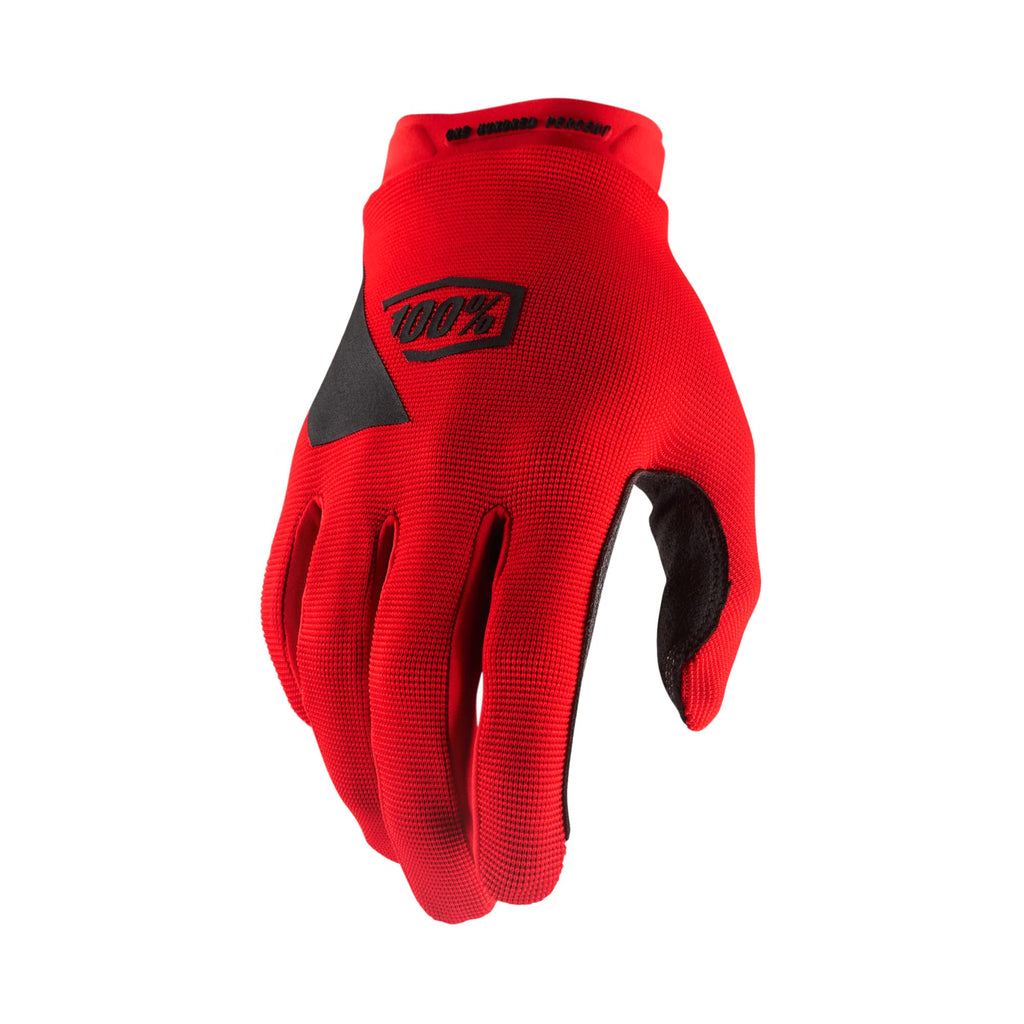 100% RIDECAMP Men's Motocross & Mountain Biking Gloves - Lightweight MTB & Dirt Bike Riding Protective Gear Red X-Large - BeesActive Australia