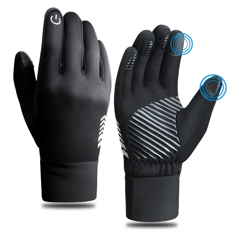 RYMNT Winter Gloves Touch Screen Water Resistant Thermal for Running Driving Cycling Working Hiking Warm Gifts for Men Women Black X-Large Women-XL/Men-L) - BeesActive Australia