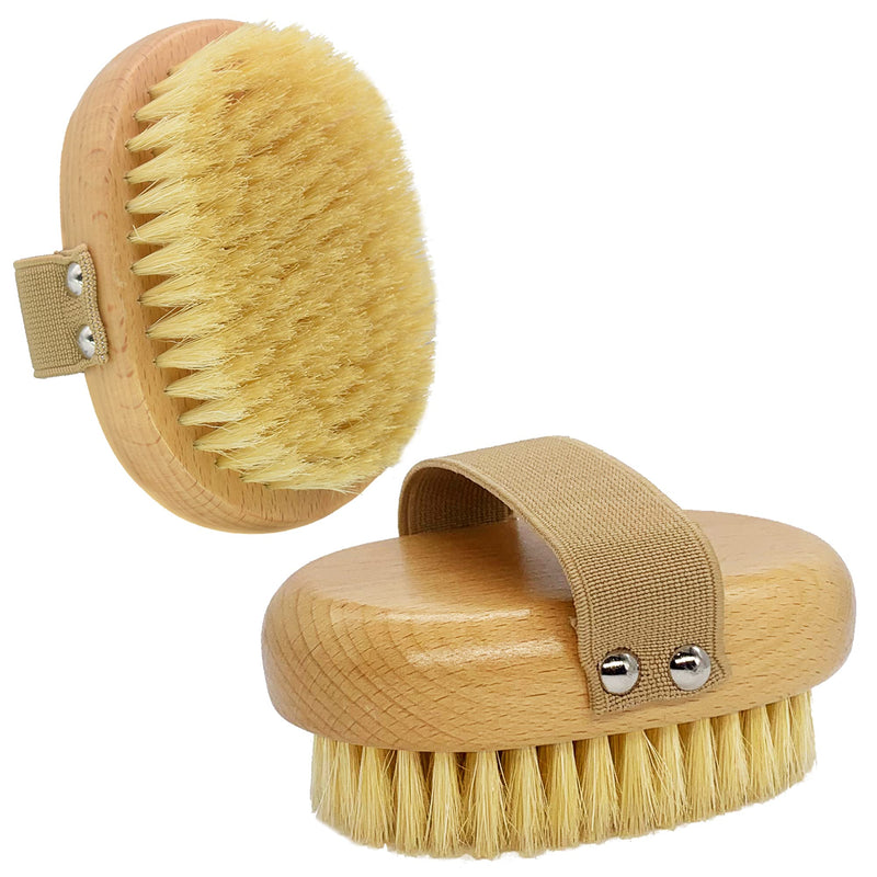 Soft Bristle Pet Brush - Natural Bristle Palm Brush for Short Haired Cats and Dogs with Elastic Band - BeesActive Australia