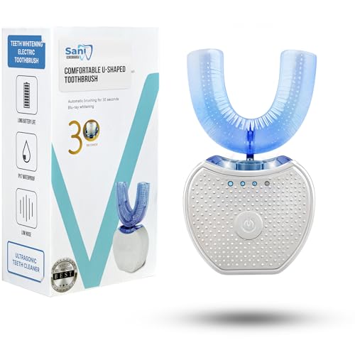 Sani White 360 Brite U Shaped Toothbrush High-Frequency Sonic Cleaner
