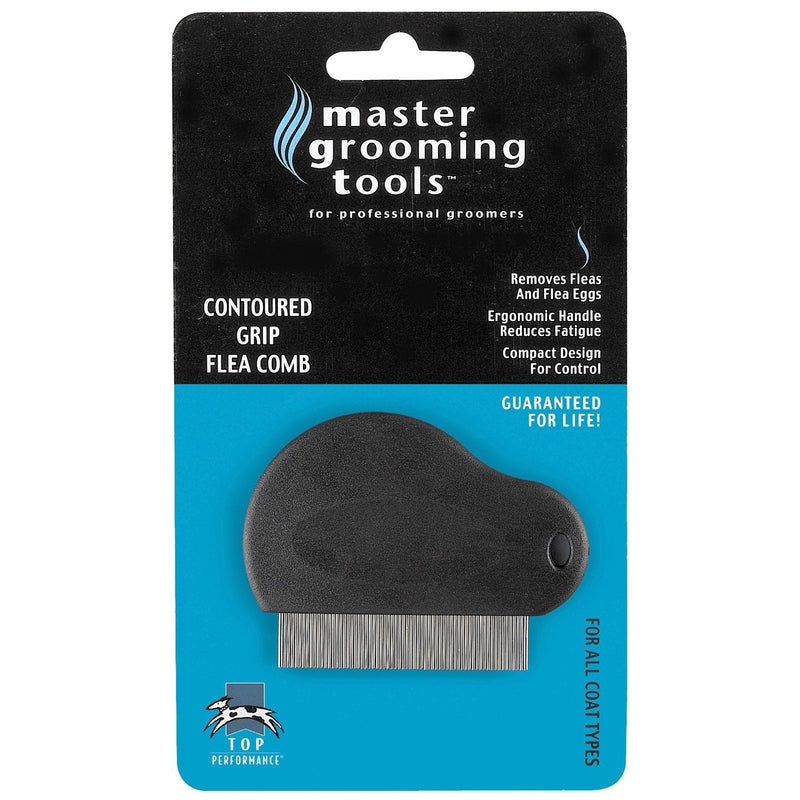 Master Grooming Tools Contoured Grip Flea Combs,Ergonomic Combs for Removing Fleas (2 Pack) TP19133-2 - BeesActive Australia