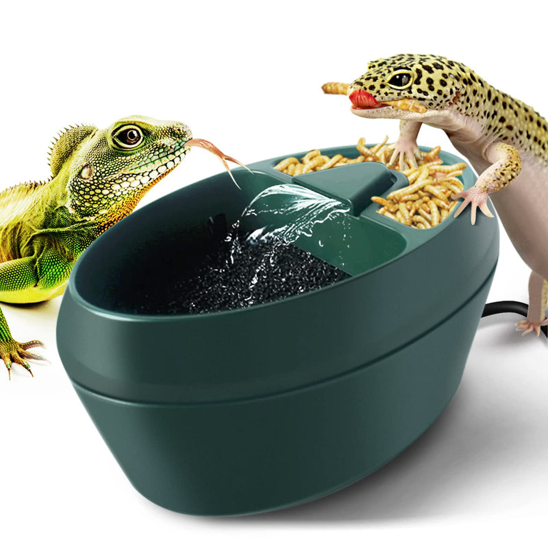 Reptile Drinking Water Fountain Chameleon Accessories Automatic Circulation System with Trough, Bearded Dragon Cage Accessories Reptiles Habitat Waterfall for Snake/Lizard/Chameleon/Turtle - BeesActive Australia