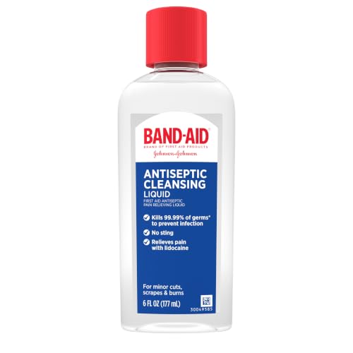 BAND-AID Brand Antiseptic Cleansing Liquid, 6 Fl. Oz 6 Fl Oz Adult