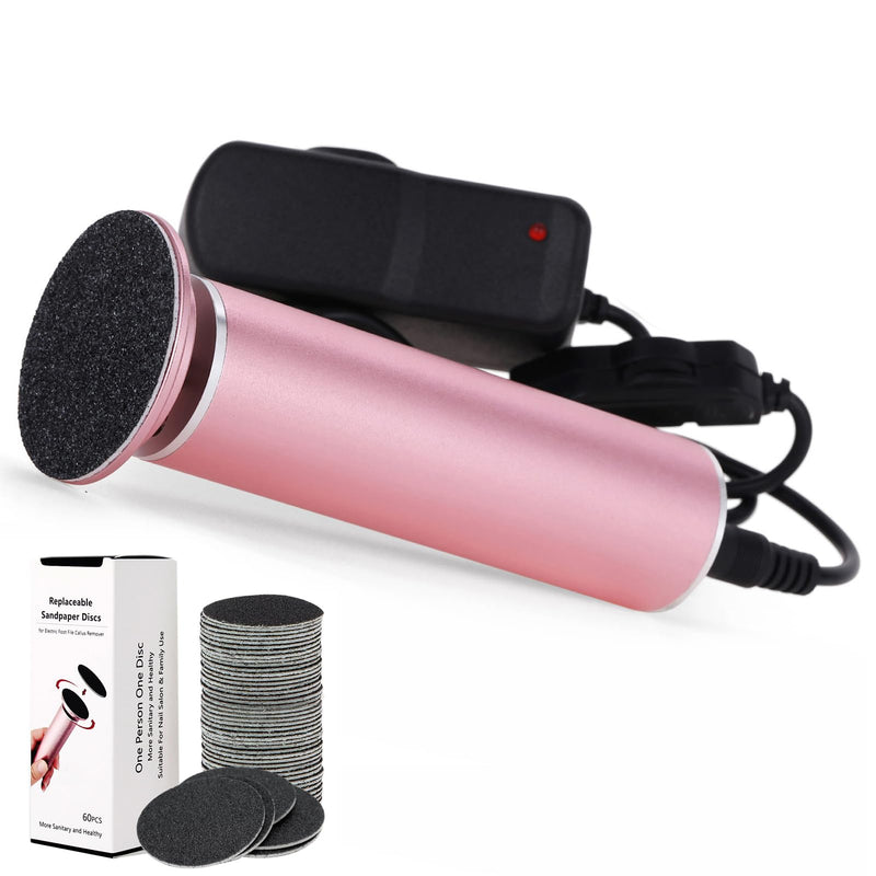 Electric Foot File Callus Remover for Feet, Adjustable Speed Foot Sander Grinder Professional Pedicure Tools for Dead Skin Heel Calluses with Replaceable Sandpaper Discs (Upgraded FCR-1 Pink) - BeesActive Australia