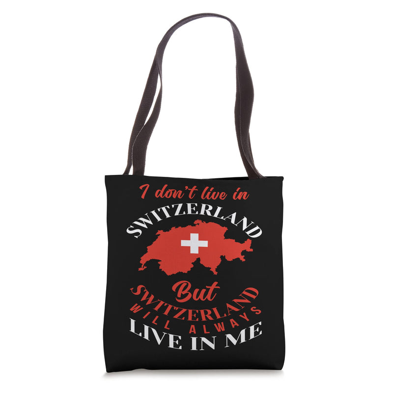Switzerland Origin Swiss Flag Tote Bag 16 inches - BeesActive Australia