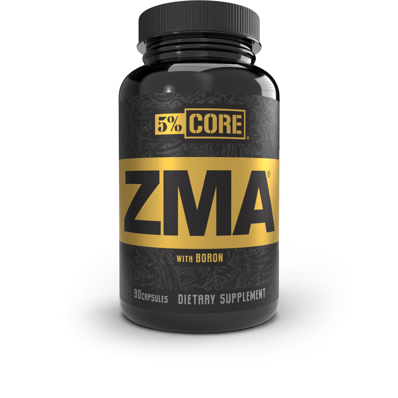 5% Nutrition Core ZMA (with Boron) | Promotes Recovery by Restoring Levels of Zinc, Magnesium & Vitamin B-6 (90 Capsules)