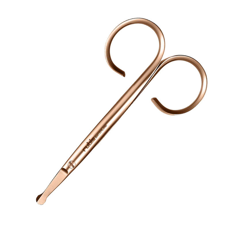 Rubis Duck Stainless Steel Nail Scissors for Precise Fingernails, Cuticles, and Eyebrows, 1F009RG, Red Gold,Rubis Switzerland Swiss Made World Renowned Precision - BeesActive Australia