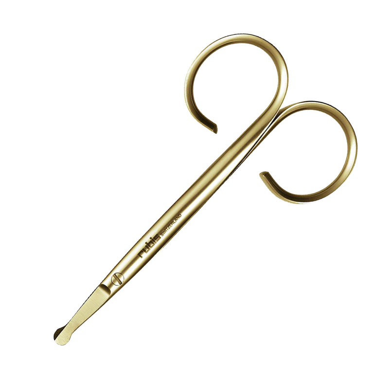 Rubis Duck Stainless Steel Nail Scissors for Precise Fingernails, Cuticles, and Eyebrows, 1F009, Gold,Rubis Switzerland Swiss Made World Renowned Precision - BeesActive Australia