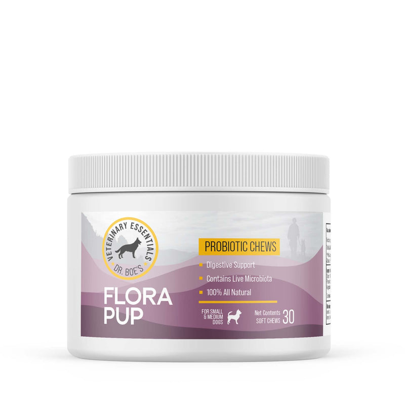 FloraPup Probiotic & Digestive Support for Dogs – Promotes & Maintains Gut Health, Reduces Inflammation, Immune System Support Small & Medium Dogs