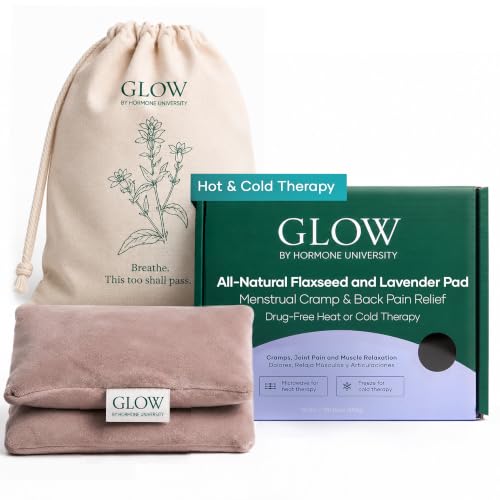 Microwavable Heating Pad for Hot/Cold Therapy By Glow by Hormone University