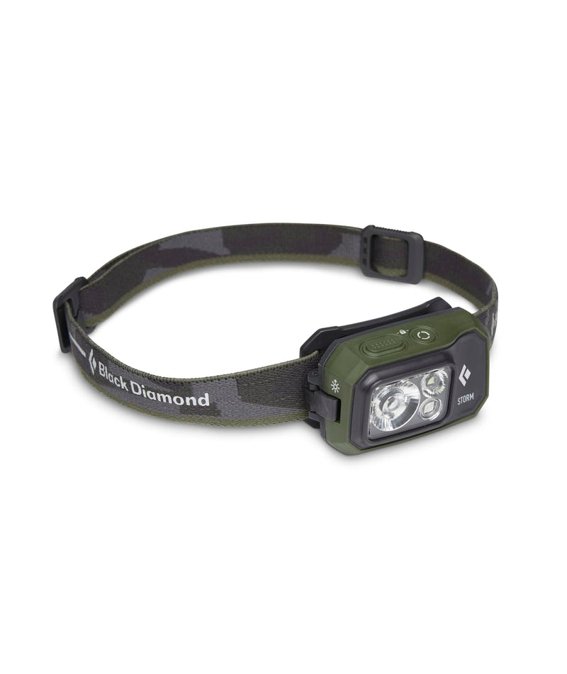 BLACK DIAMOND Storm 450 LED Headlamp, Waterproof and Dimmable Battery Powered Headlamp for Camping, Hiking, Hunting, Running, Work with Red Light Headlamp Mode, Dark Olive - BeesActive Australia