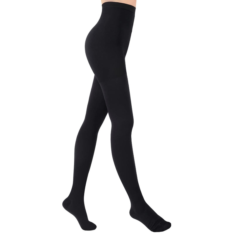 KTINNEAD 20-30mm HG Compression Pantyhose,Closed Toe Compression Leggings X-Large Black