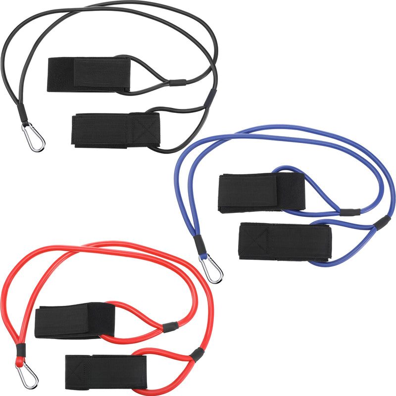 Skylety 3 Pcs Baseball Resistance Bands Youth & Adult Exercise Baseball Pitching Training Bands, 3 Levels 20/30/50 Lbs Black, Blue, Red