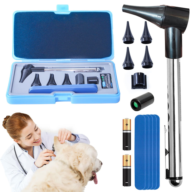 Veterinary Otoscope Kit,LED Vet Pet Cat Dog Ear Inspection, with 3X Magnifying Glass and penlight, Checking Pets Ears Eye Oral Cavity,Apply to Pets of All Ages Dogs Cats Rabbit - BeesActive Australia