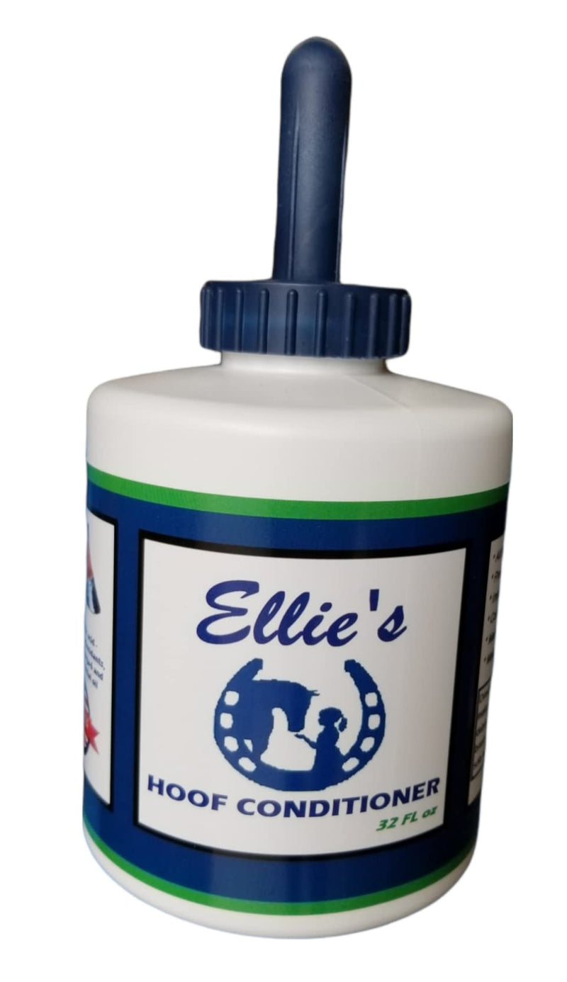 Hoof Conditioner Moisturizer by Ellie's 32oz with Brush for Dry Hooves - BeesActive Australia