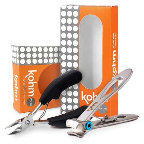 Nail Clippers Set for Thick Nails, Ingrown Toe Nail Clippers for Thick Nails, Professional Pedicure Clippers Toenail Cutters for Men, Women, Seniors