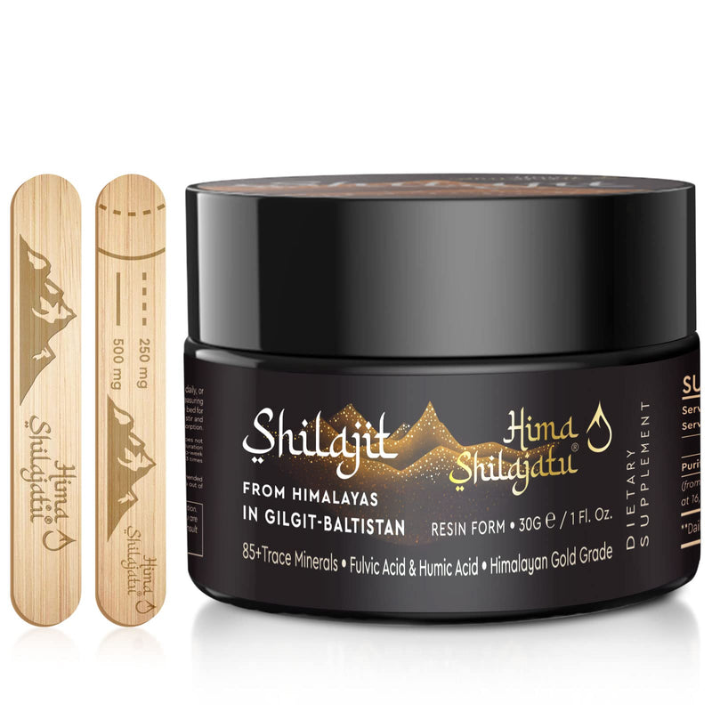 Shilajit Purest Himalayan Shilajit Resin - Gold Grade 100% Pure Shilajit with Fulvic Acid & 85+ Trace Minerals Complex for Energy & Immune Support, 30 Grams (2 Months Supply) 1 Fl Oz (Pack of 1) - BeesActive Australia