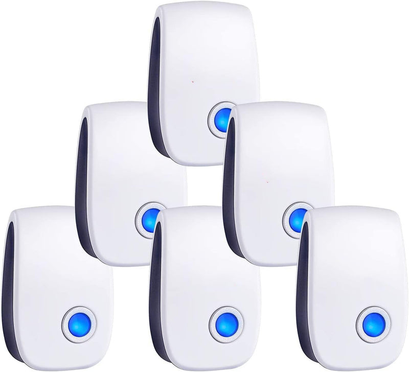 Ultrasonic Pest Repeller 6 Packs,Electronic Plug in Sonic Repellent pest Control for Insects Roaches Ant Mice Bugs Mouse Rodents Mosquitoes Spiders - BeesActive Australia