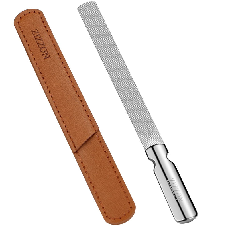 ZIZZON Professional Stainless Steel Nail Files Double Sided for Women and Men, Heavy Duty Reusable Manicure Filer for Natural Nails, Great for Home Salon or Travel Use - BeesActive Australia
