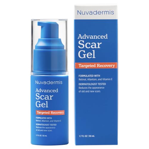 NUVADERMIS Scar Cream Gel for Surgical Scars | Retinol & Vitamin E, 1.7oz 1 Pack