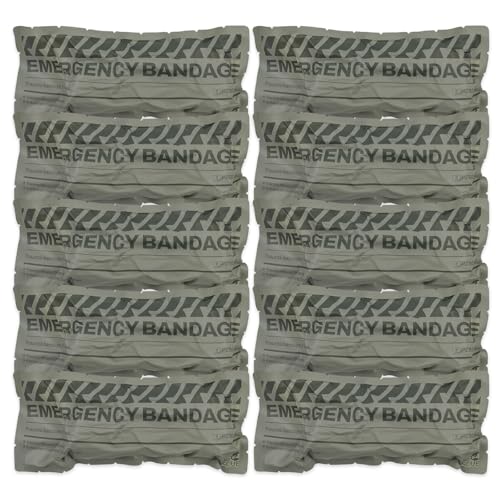 RHINO RESCUE 6" Israeli Emergency Bandage, Tactical IFAK Dressing 5PC 10