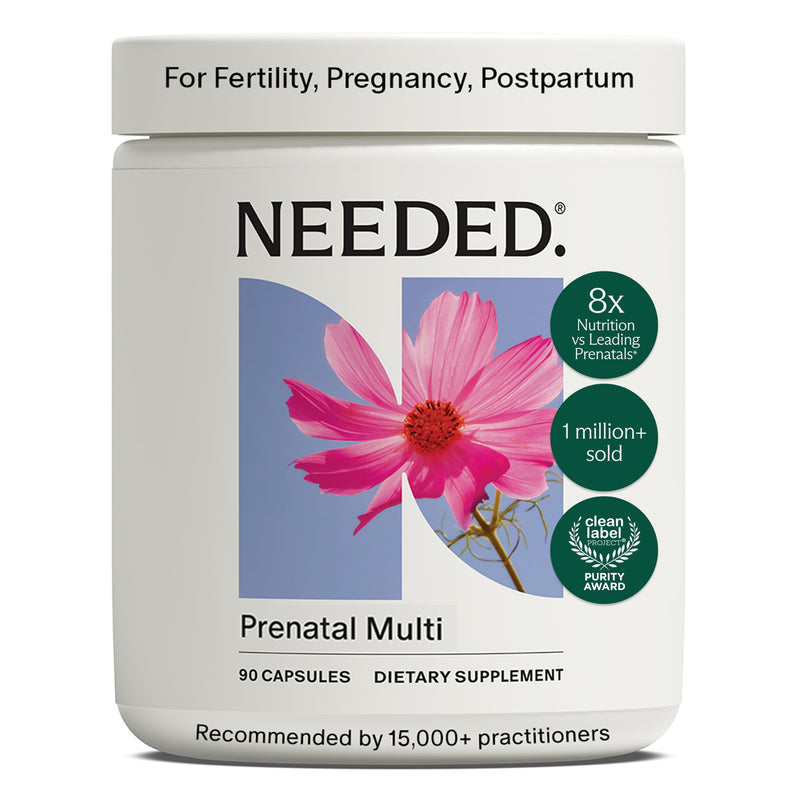 Needed. Multivitamin for Prenatal, Prenatal Multi Capsule, 30-Day Supply | Pregnancy, Breastfeeding, Postpartum, Expertly-Formulated & Third-Party Tested Original