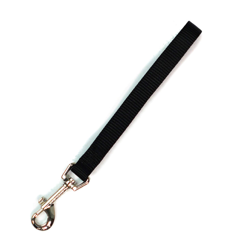 Blue-9 Dog Training Leash, 9 Inch Tab Lead for Obedience, Recall, and Agility Training, Made in The USA, Black - BeesActive Australia