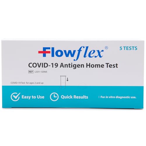 Flowflex COVID Home Test Kit (5 Test) 1 Pack, 5 Tests
